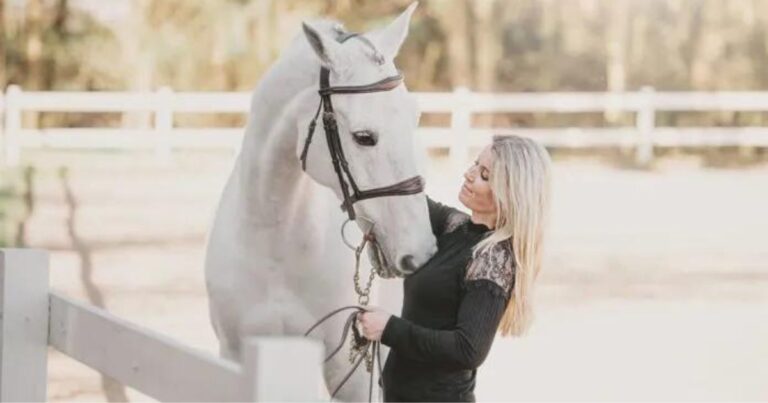 sandra enemark und ihr springpferd conway